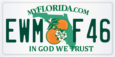 FL license plate EWMF46