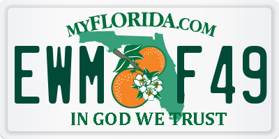 FL license plate EWMF49