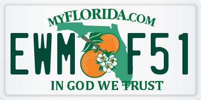 FL license plate EWMF51