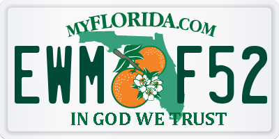 FL license plate EWMF52