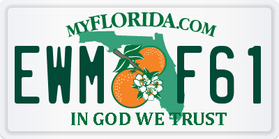 FL license plate EWMF61
