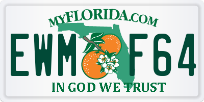 FL license plate EWMF64