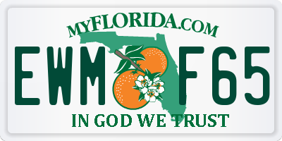 FL license plate EWMF65