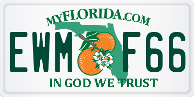 FL license plate EWMF66
