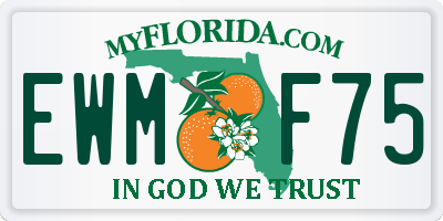 FL license plate EWMF75