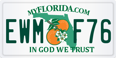 FL license plate EWMF76