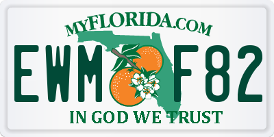 FL license plate EWMF82