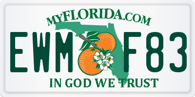 FL license plate EWMF83