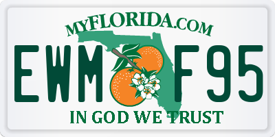 FL license plate EWMF95