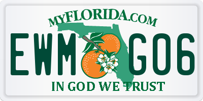 FL license plate EWMG06