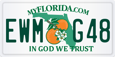 FL license plate EWMG48