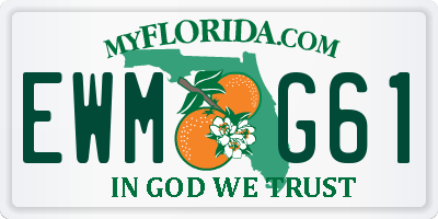 FL license plate EWMG61