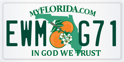 FL license plate EWMG71