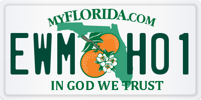 FL license plate EWMH01