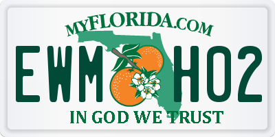 FL license plate EWMH02