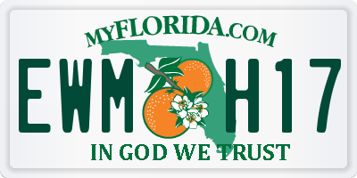 FL license plate EWMH17