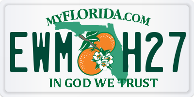 FL license plate EWMH27