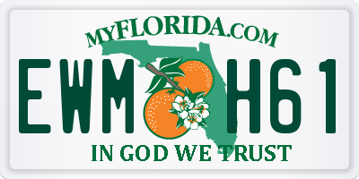 FL license plate EWMH61