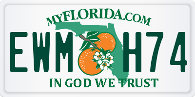 FL license plate EWMH74