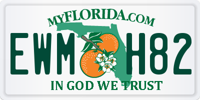 FL license plate EWMH82
