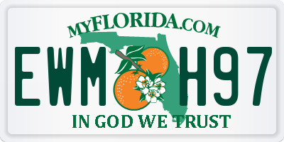FL license plate EWMH97