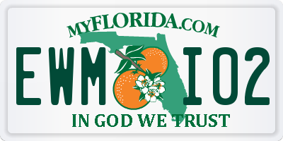 FL license plate EWMI02