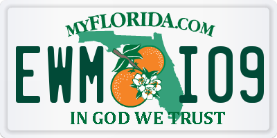 FL license plate EWMI09