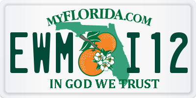 FL license plate EWMI12