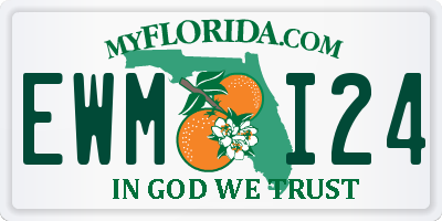FL license plate EWMI24
