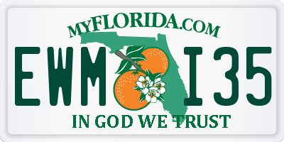 FL license plate EWMI35