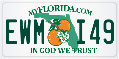 FL license plate EWMI49
