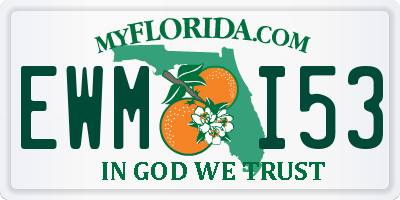 FL license plate EWMI53