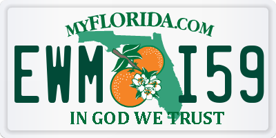 FL license plate EWMI59