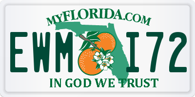 FL license plate EWMI72