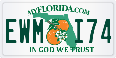 FL license plate EWMI74