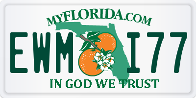FL license plate EWMI77