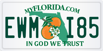 FL license plate EWMI85