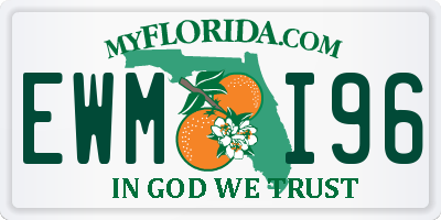 FL license plate EWMI96