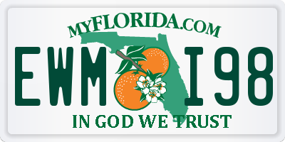 FL license plate EWMI98