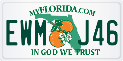 FL license plate EWMJ46