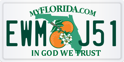 FL license plate EWMJ51