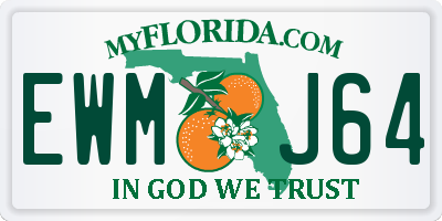 FL license plate EWMJ64