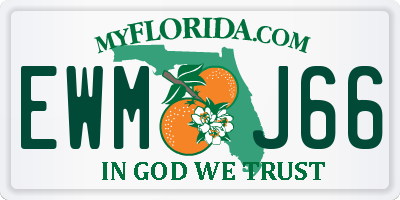 FL license plate EWMJ66