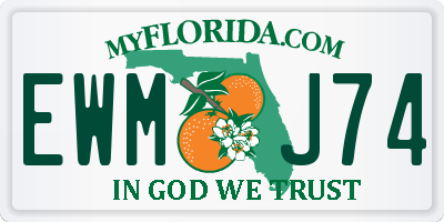 FL license plate EWMJ74