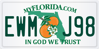 FL license plate EWMJ98