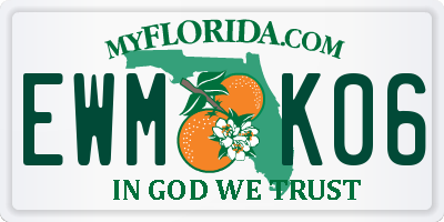 FL license plate EWMK06
