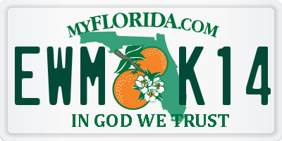 FL license plate EWMK14