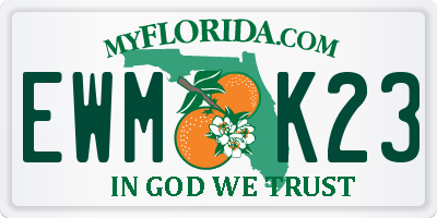 FL license plate EWMK23