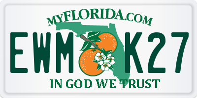 FL license plate EWMK27