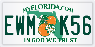 FL license plate EWMK56